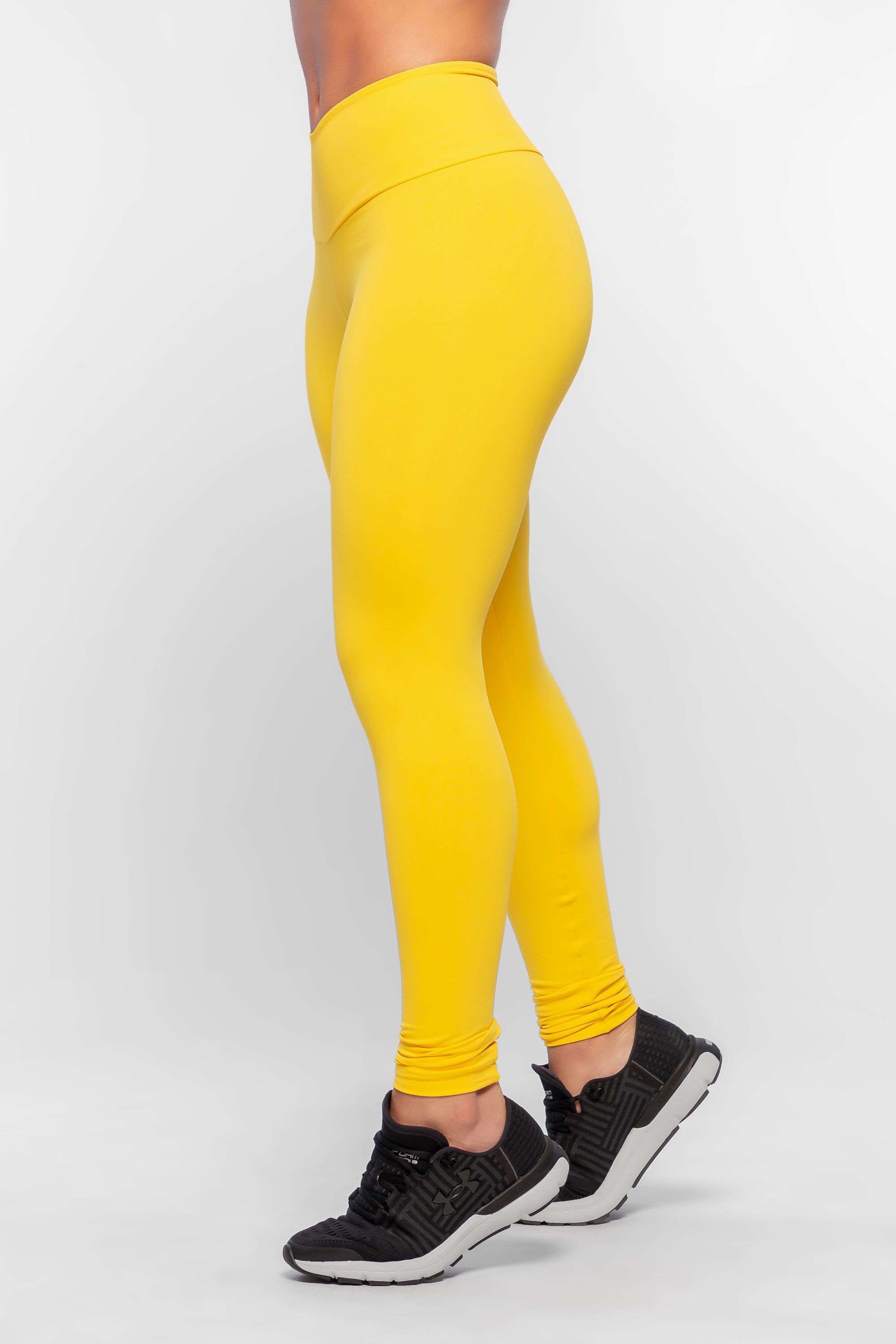 calça legging amarela